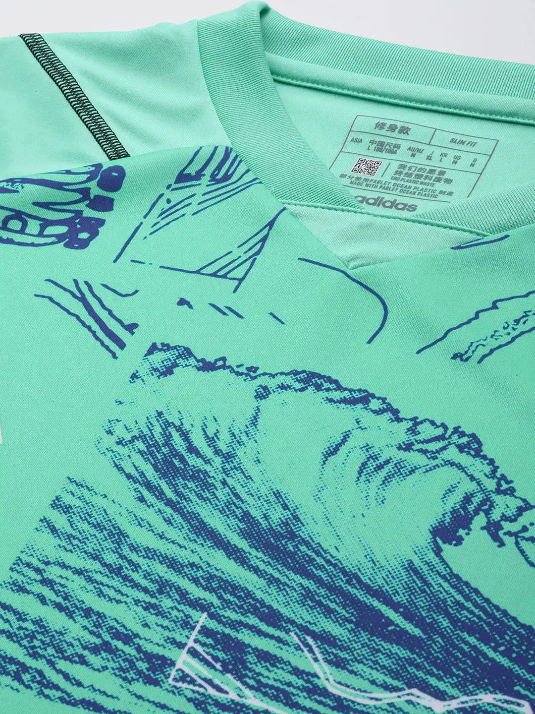 Buy ADIDAS Tiro Jersey Printed V-Neck Slim Fit T-shirt - Tshirts