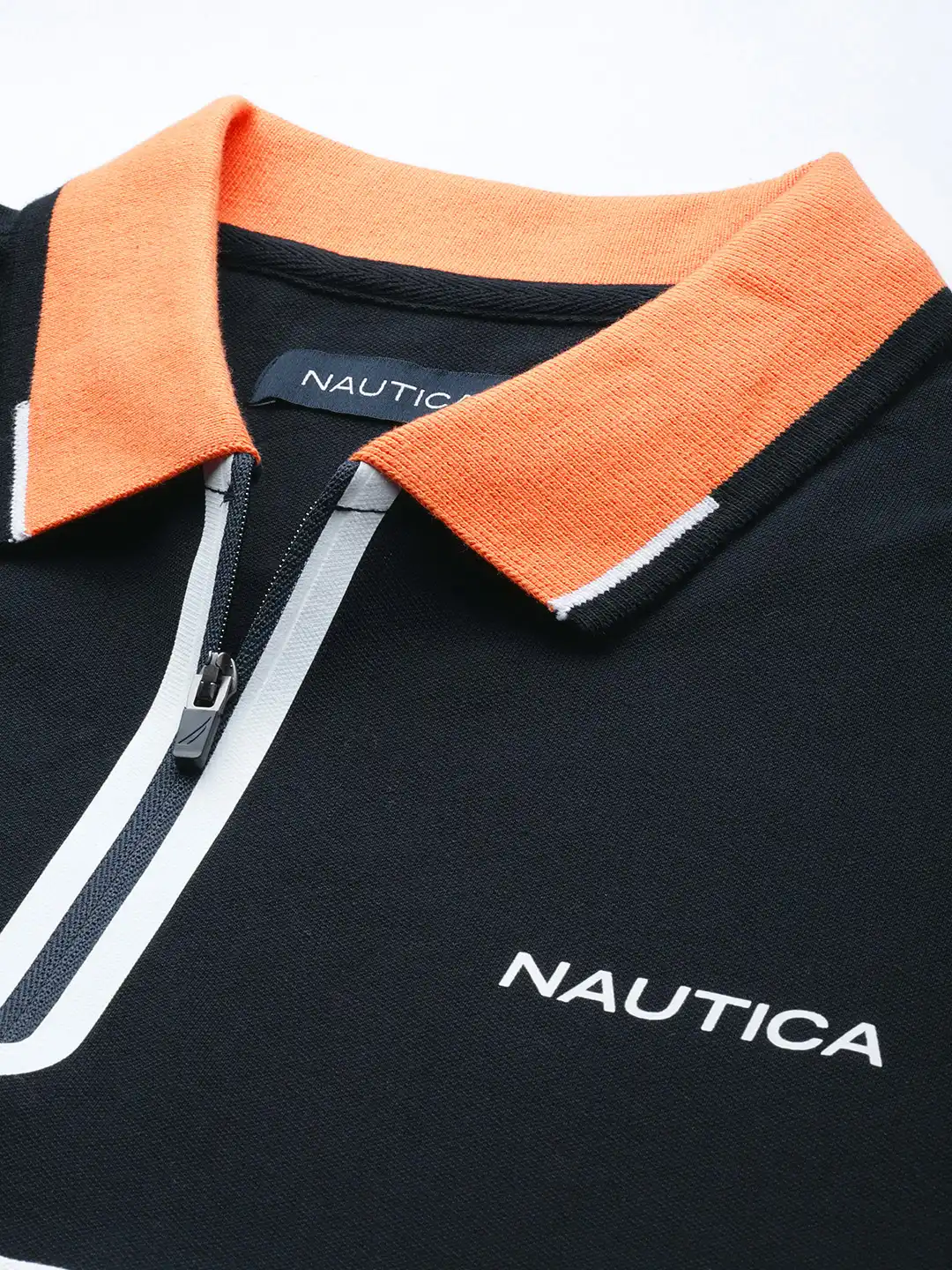 Buy Nautica Men Colourblocked Polo Collar T-shirt - Tshirts for