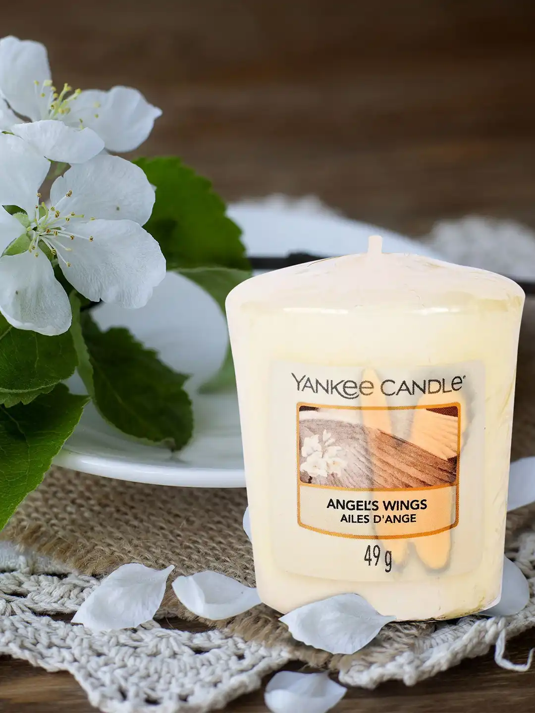 Buy YANKEE CANDLE Angel Wings 1 Wick Angel's Wings Solid Geometric Regular Pillar Candles - Candles for Unisex 20575890