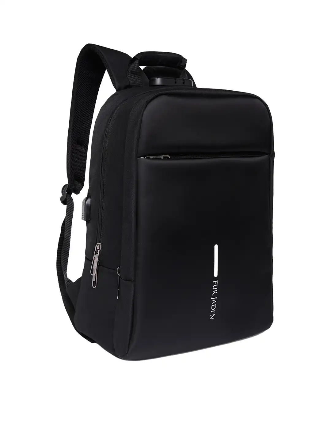 Buy FUR JADEN Unisex Black Anti Theft Number Lock Backpack - 20L