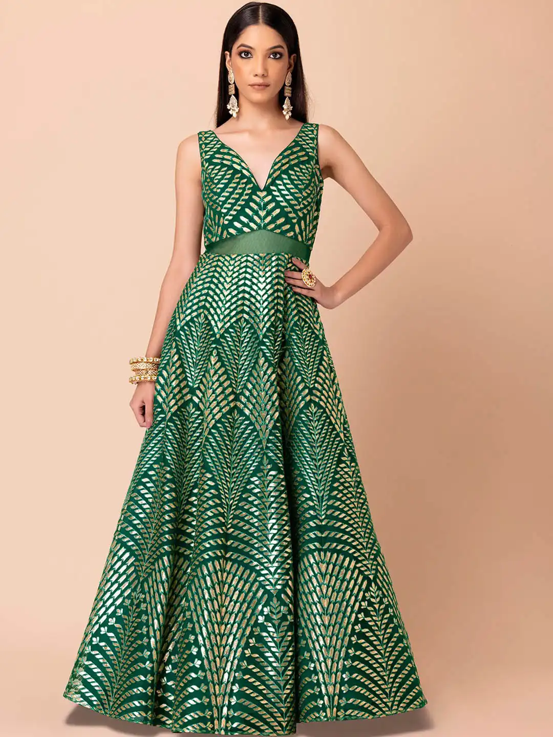 Buy Indya Luxe Green Floral Maxi Dress - Dresses for Women 20639438 | Myntra Buy Indya Luxe Green Floral Maxi Dress - Dresses for Women 20639438 | Myntra