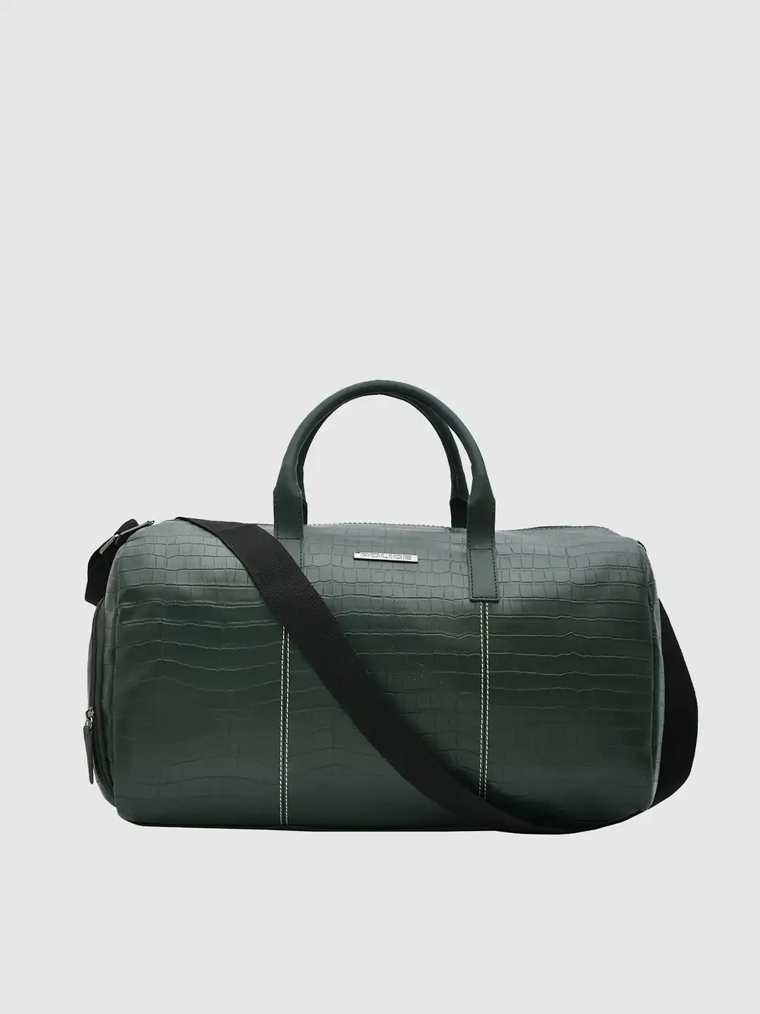 Buy Police Men Croco Classy PT Dark Green Duffle Bag - Duffel Bag