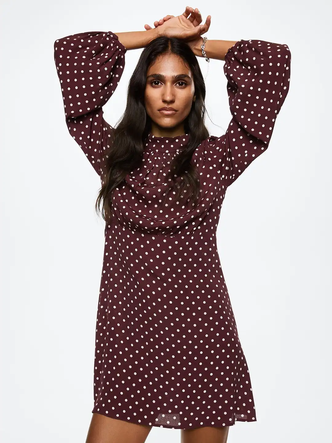 mango red polka dot dress A-line polka-dot dress - Women