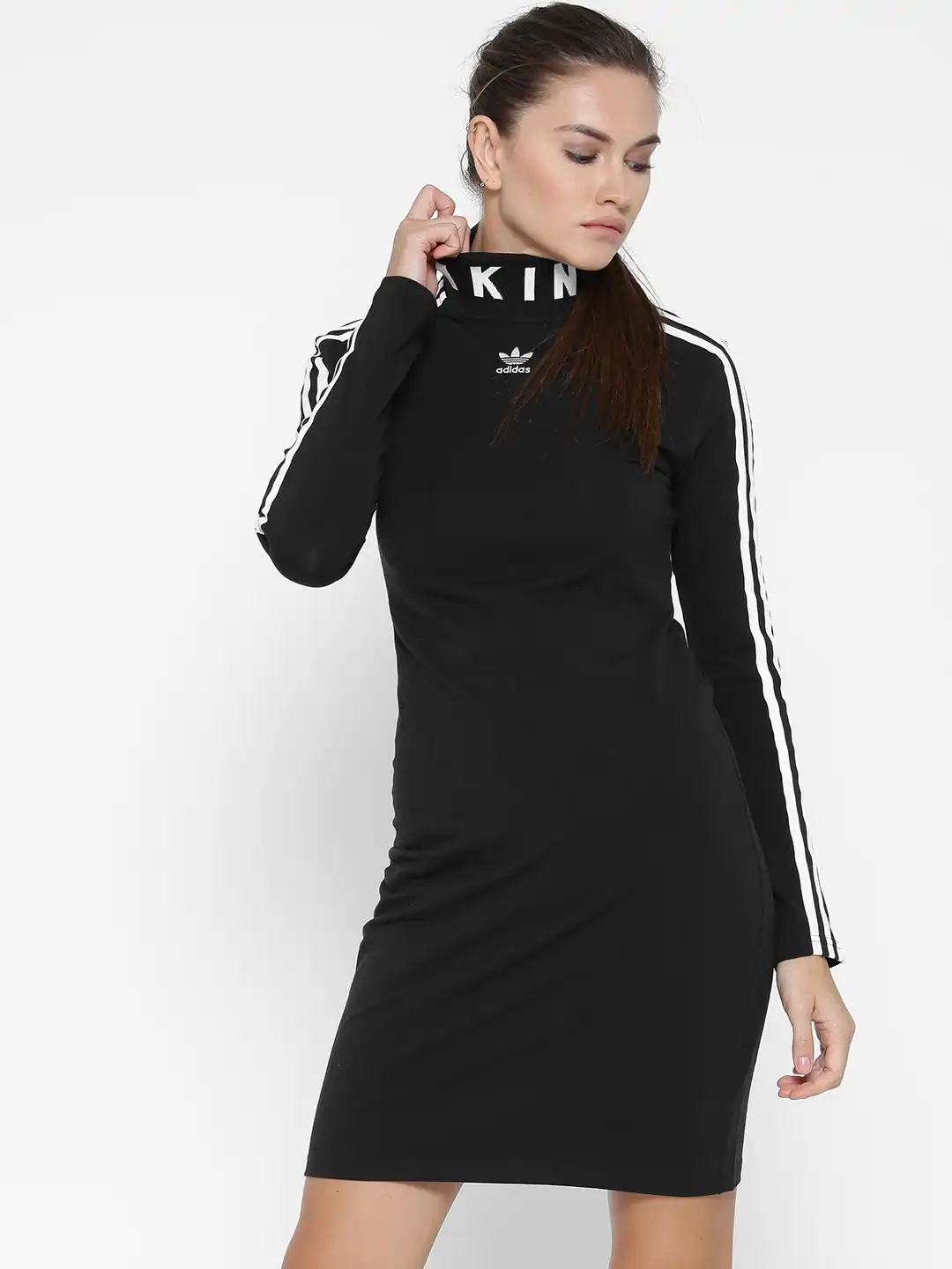 Buy ADIDAS Originals Women Black Slim LS Bodycon Dress - Dresses for Women  2083848 | Myntra