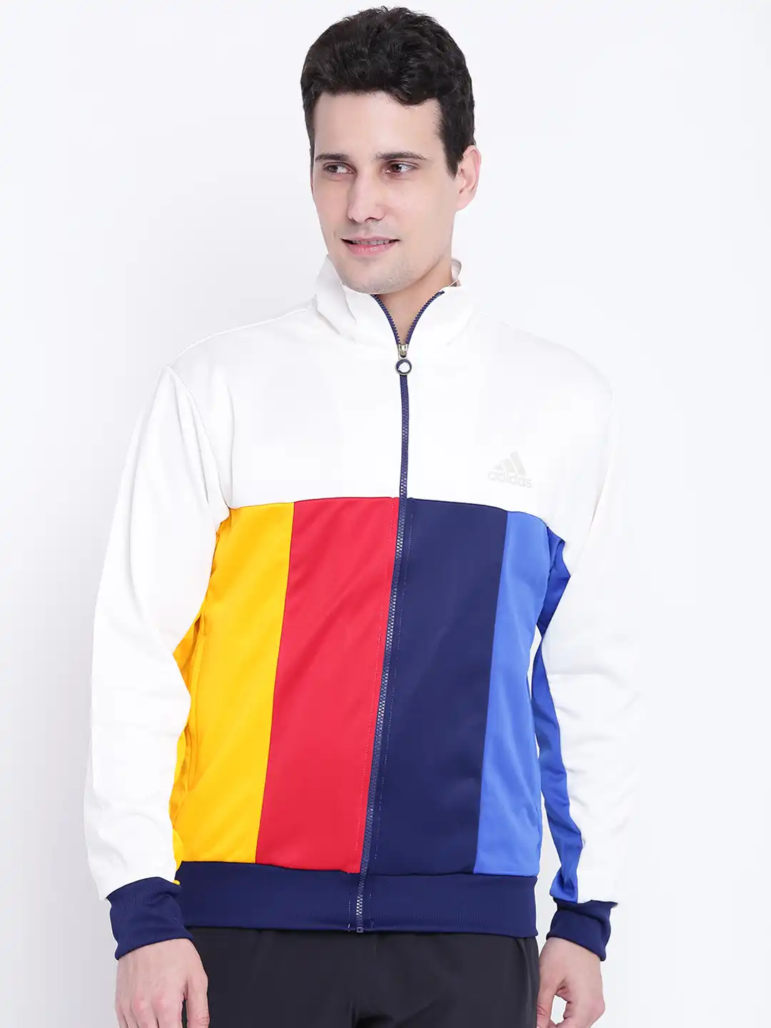 Buy ADIDAS Men Multicoloured NY Colourblocked Sporty Jacket