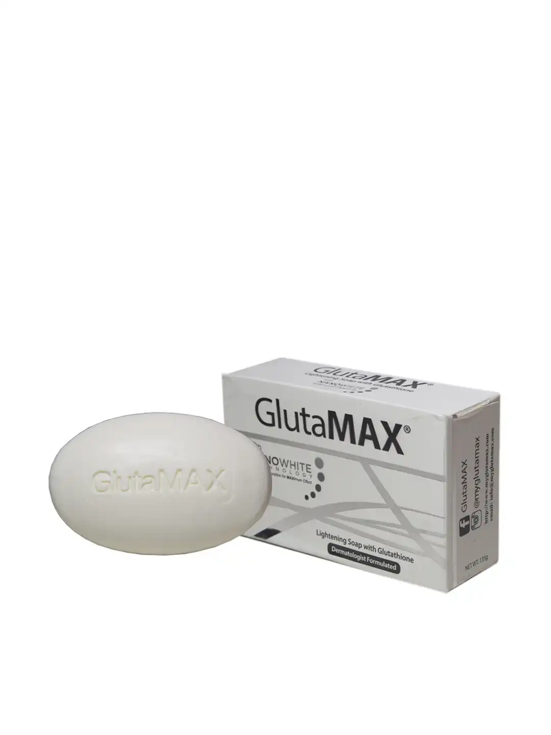 Buy Queue GlutaMax Face Lightening Soap with Glutathione - 135 g - Soap for Unisex 21011696