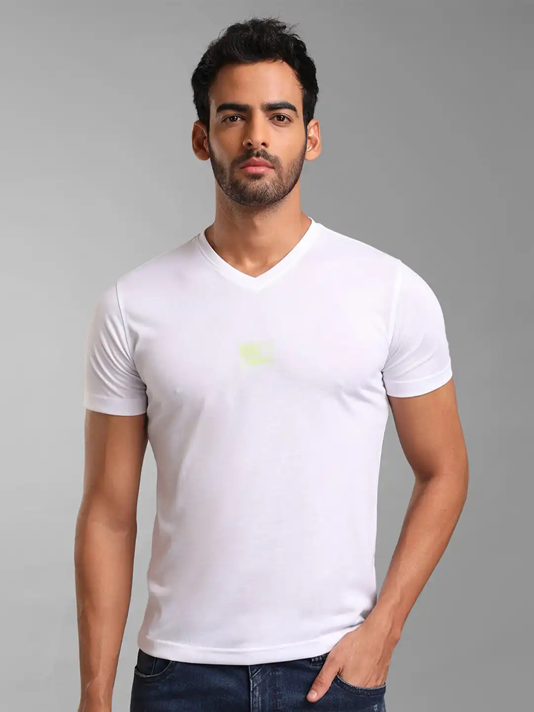 Buy KZ07 By Kazo Men Cotton V-Neck T-shirt - Tshirts for Men