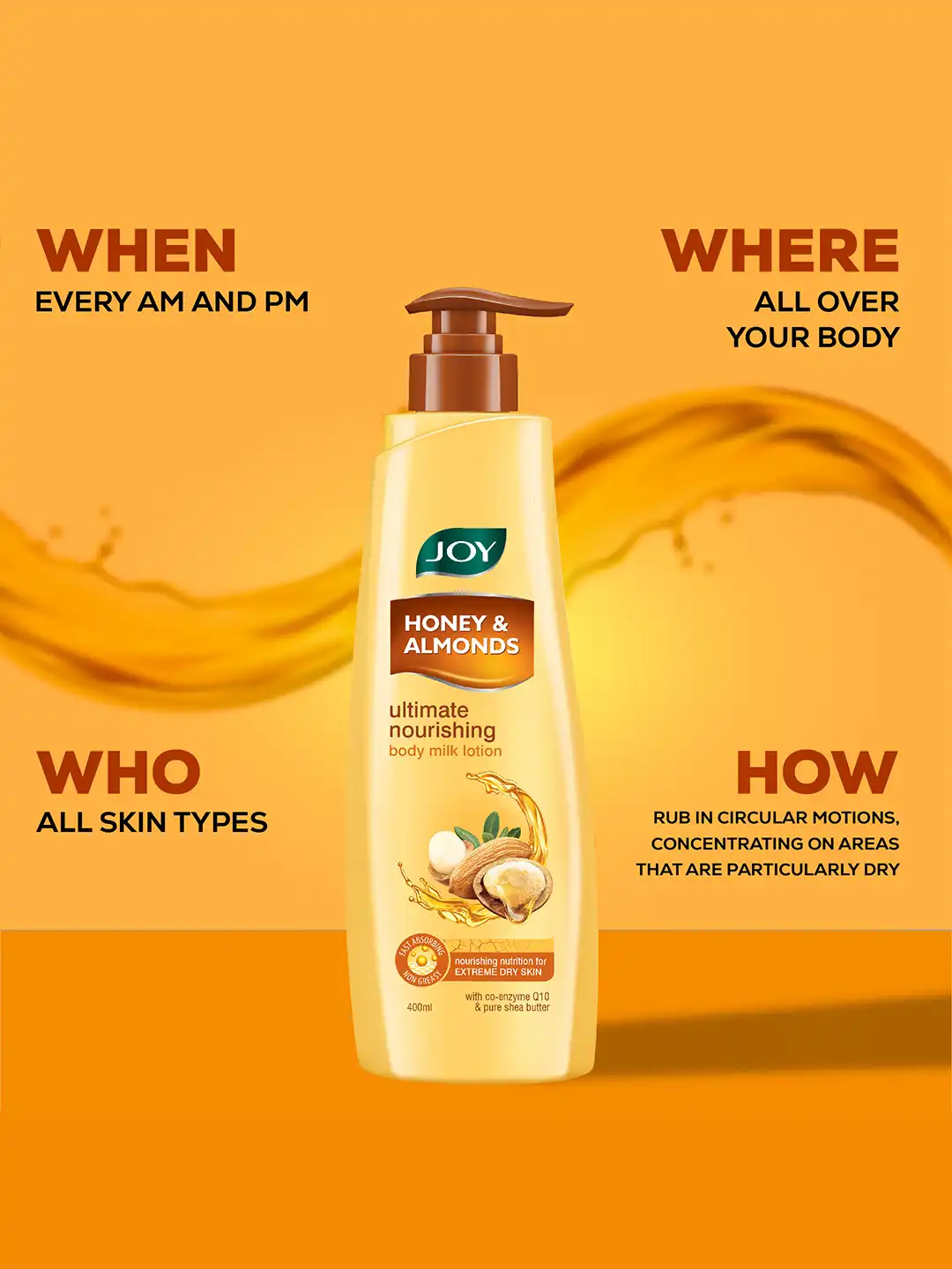 Buy JOY Set of 2 Honey Almond Body Milk Lotion 400ml