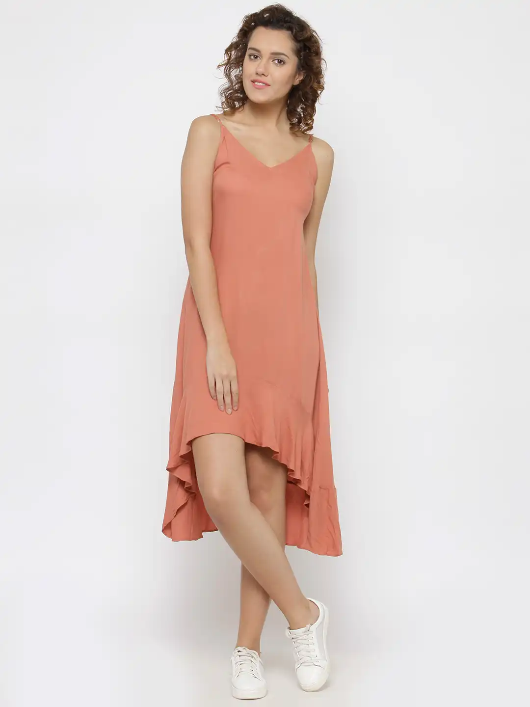 Buy FOREVER 21 Women Brown Solid A-Line Dress - Dresses for Women 2119399 |  Myntra