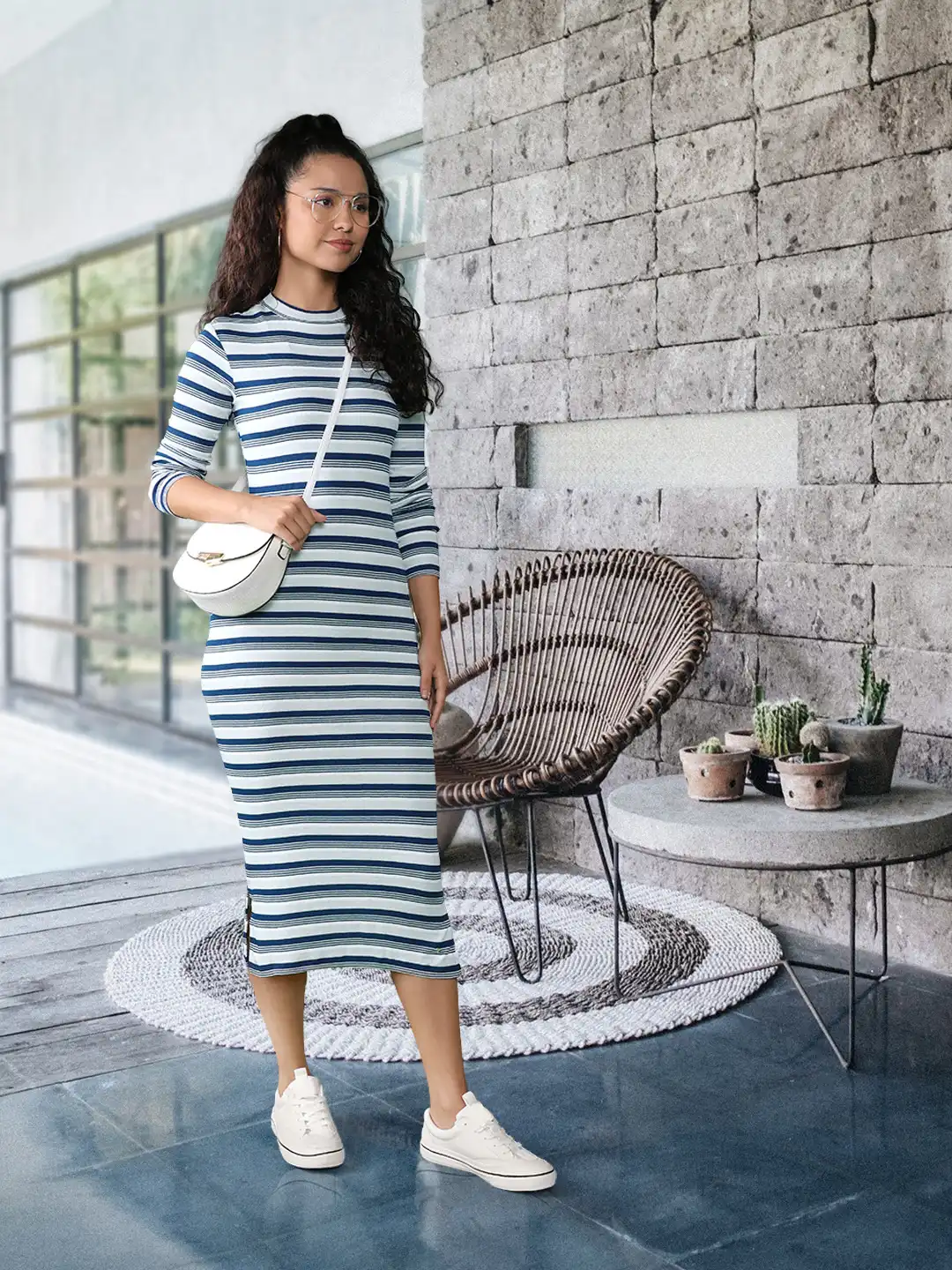 midi scoop neck dress Scoop Neck Pleated Skirt Midi Tank Dress Large | Women's Online Boutique | Boho Chic Style