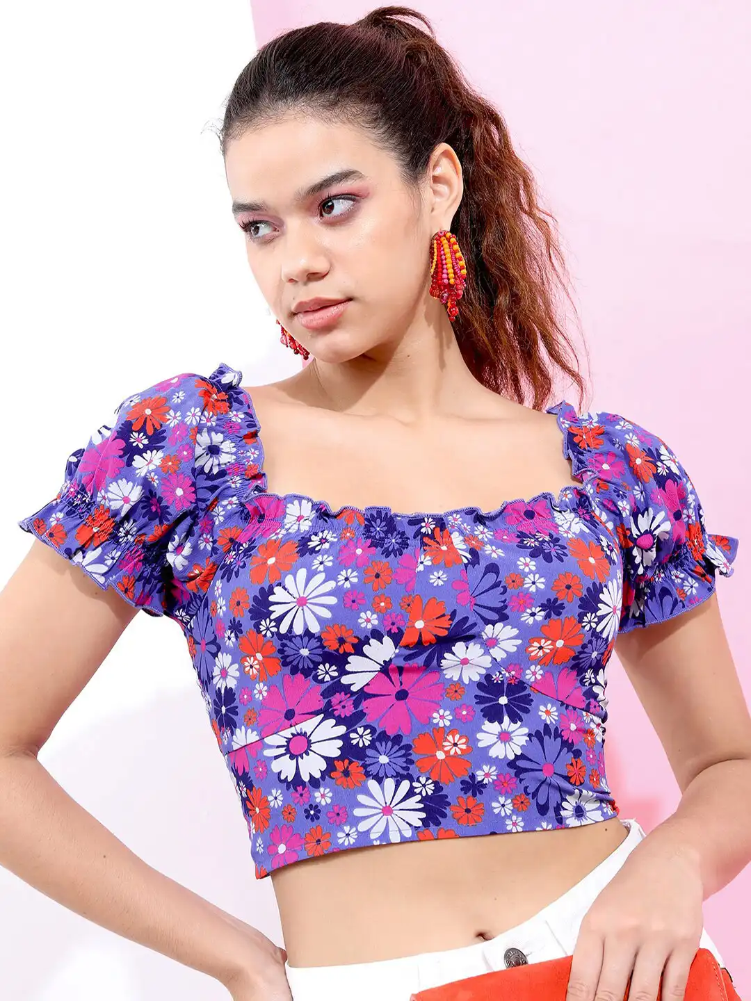Buy Tokyo Talkies Floral Print Crop Top - Tops for Women 21235456
