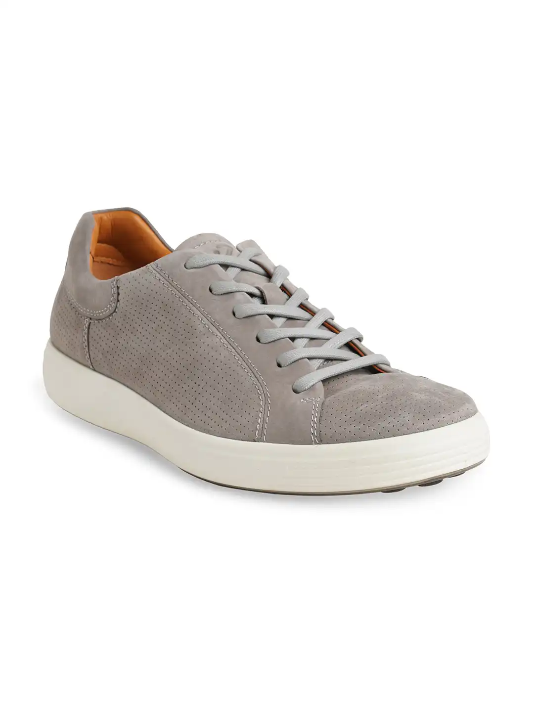 Ecco Grey Wild Dove Nubuck Suede Microperforated Shoes Size 9.5 40 Lightweight ECCO Groove Men main image 4