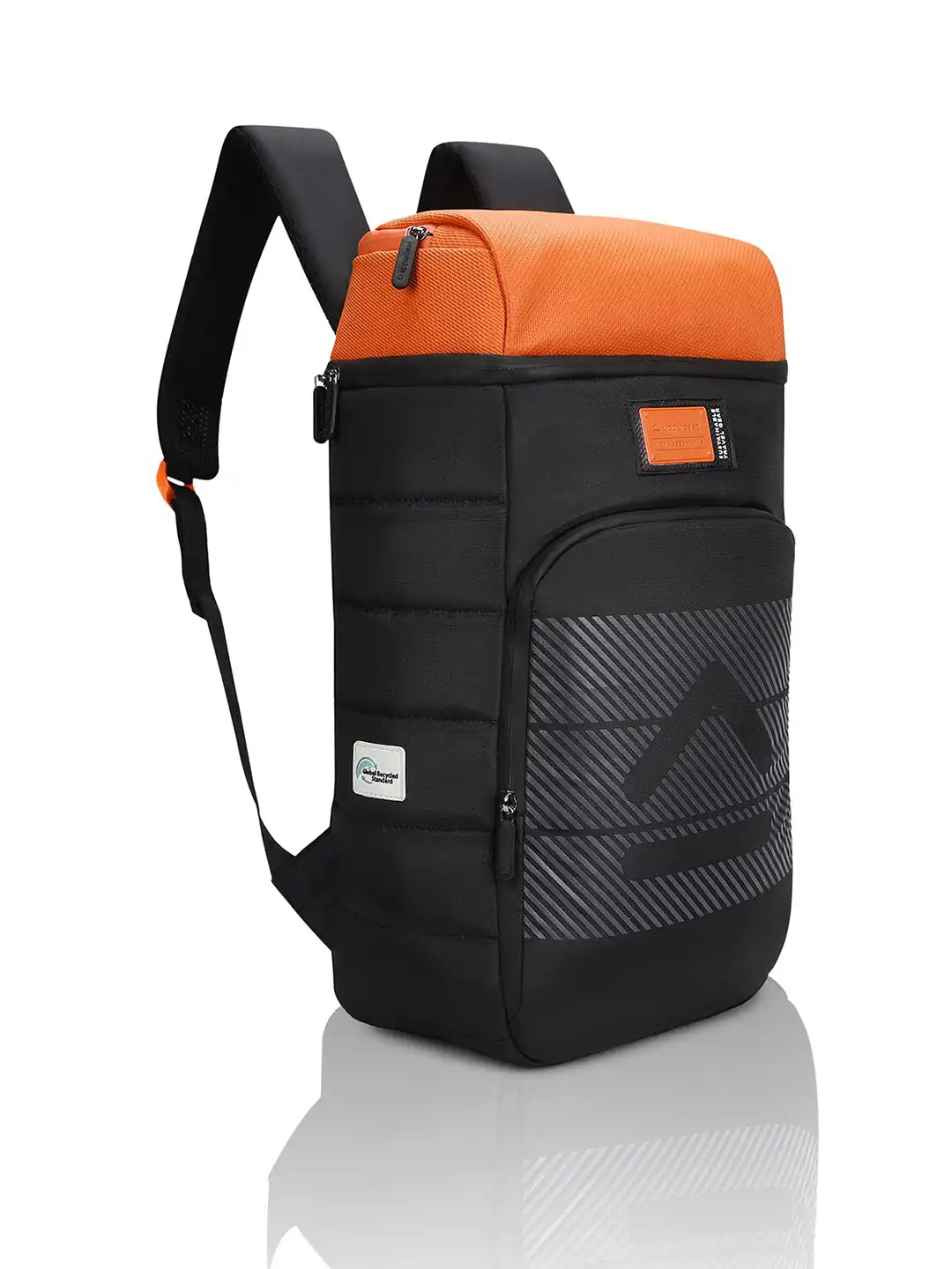 Buy uppercase Unisex Black & Orange Backpack - Backpacks for