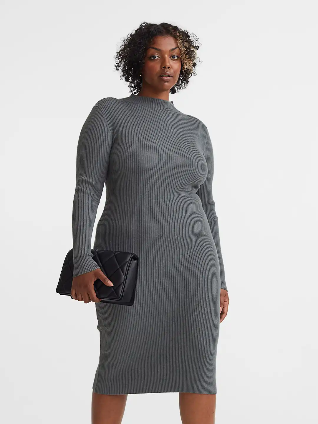 Buy H&M Women Plus Size Rib-Knit Dress - Dresses for Women 21473724 | Myntra