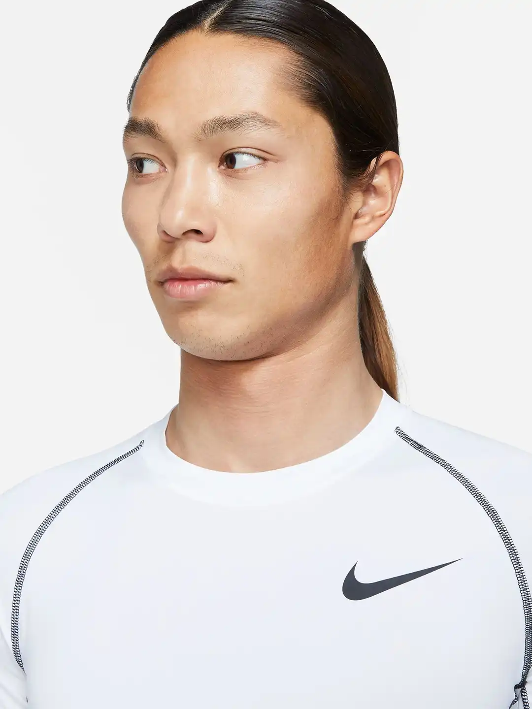IO着用】NIKE PRO DRI-FITタイトトップ コンプレッション 白 IO着用
