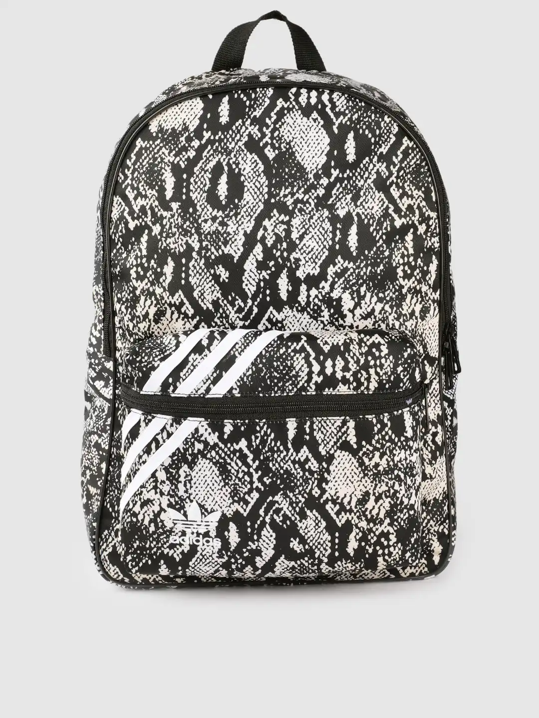 adidas black and white snake backpack Originals Originals Graphic Backpack, Black/White, One Size A clean Accessories - Classic Badge of