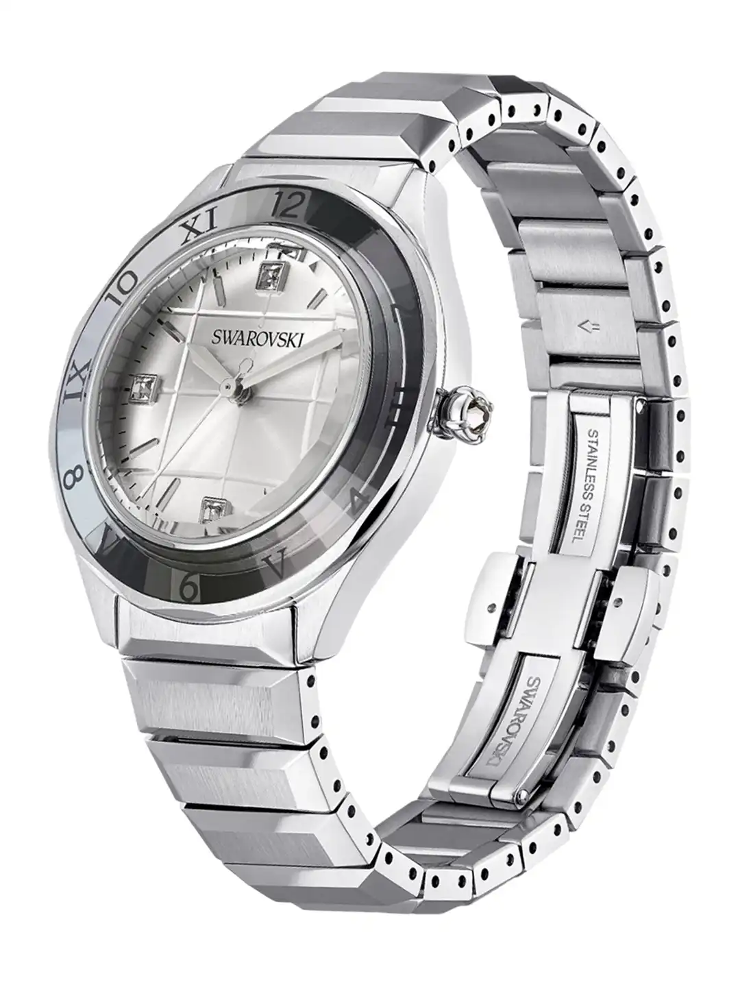 Buy SWAROVSKI Women Dextera 3-Hand Swiss Madesilver Tone Watch