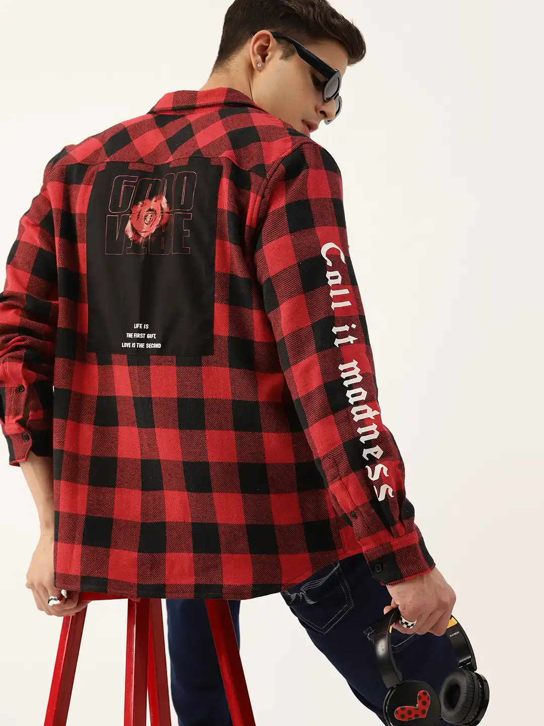 Buy Kook N Keech Men Pure Cotton Buffalo Checked Valentine Flannel
