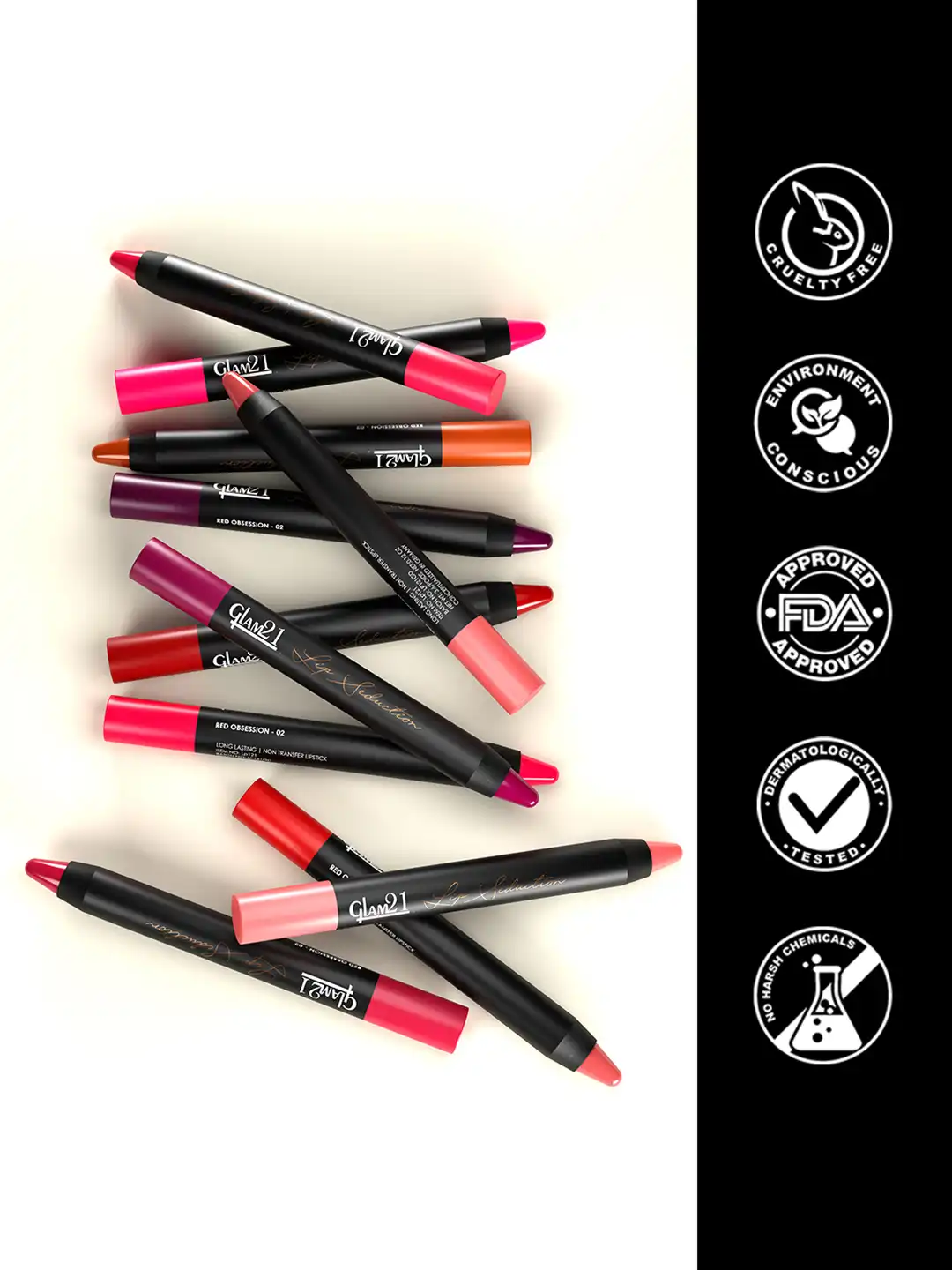 Buy GLAM21 Lip Seduction Non-Transfer Creamy Matte Lipstick 3.6g