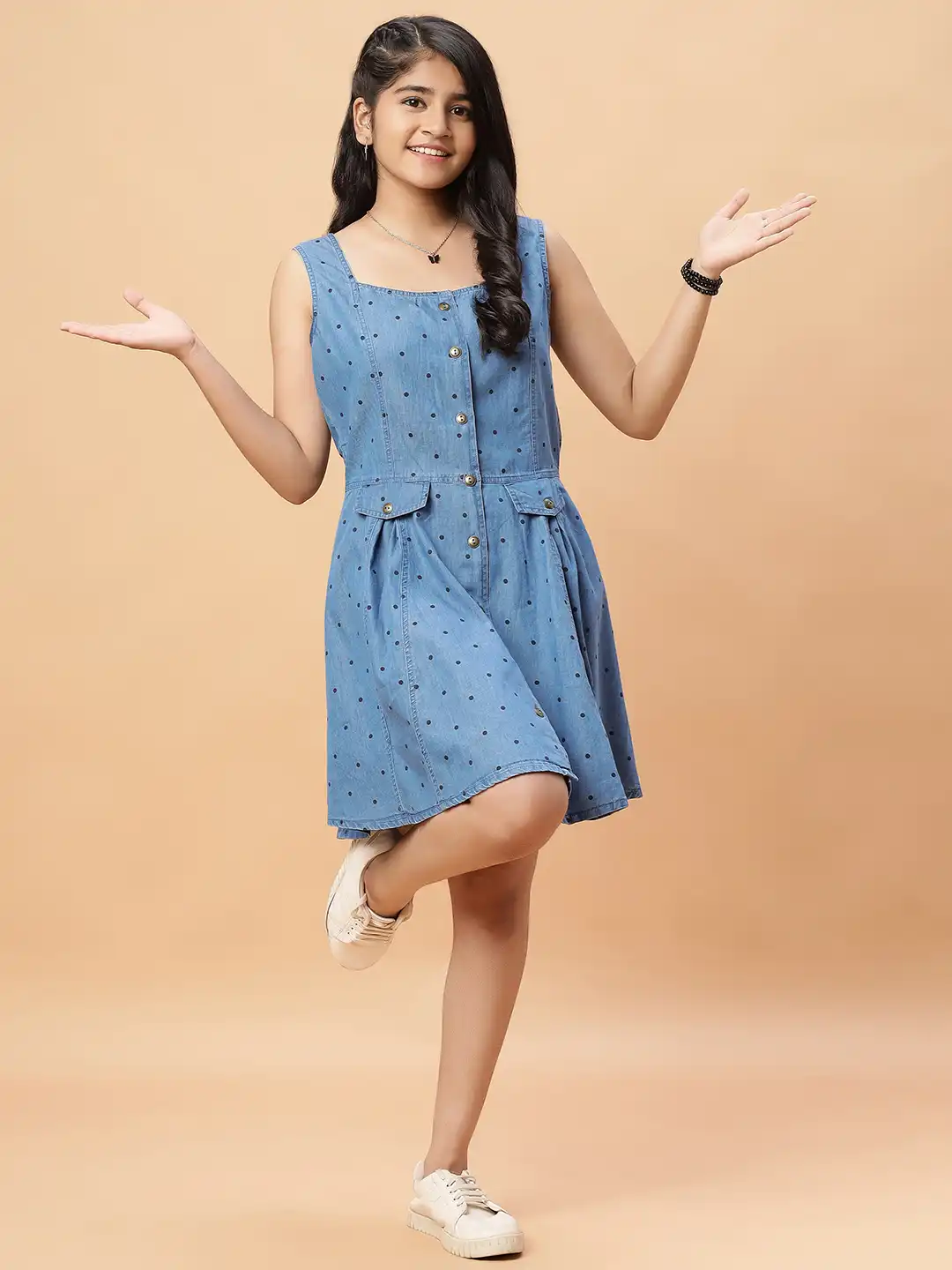fit and flare dresses for teens Petite Junior Fit and Flare Glitter Dress 6 / Gray