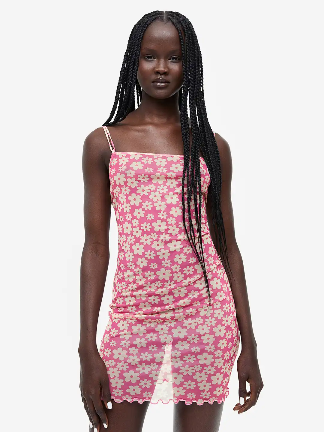 pink sheer mesh dress VENUS Ruched Mesh Bodycon Dress | Blush