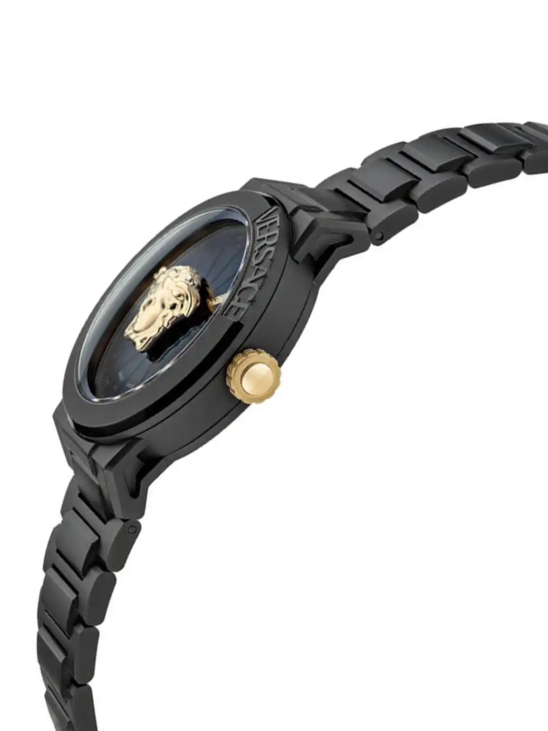 Buy Versace Women Embellished Dial & Stainless Steel Bracelet