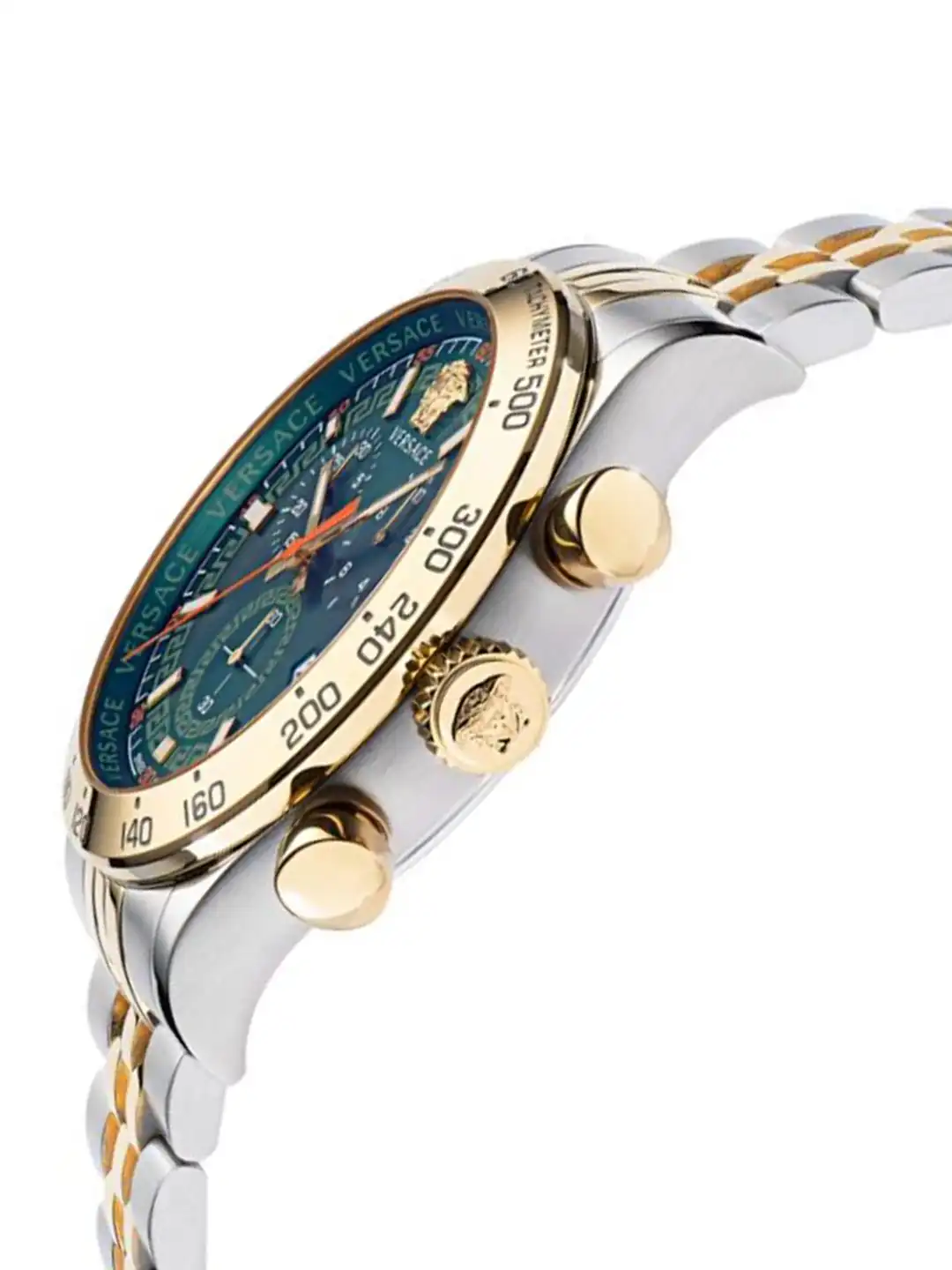メル80423 Buy Versace Men Embellished Dial & Stainless Steel Bracelet Style