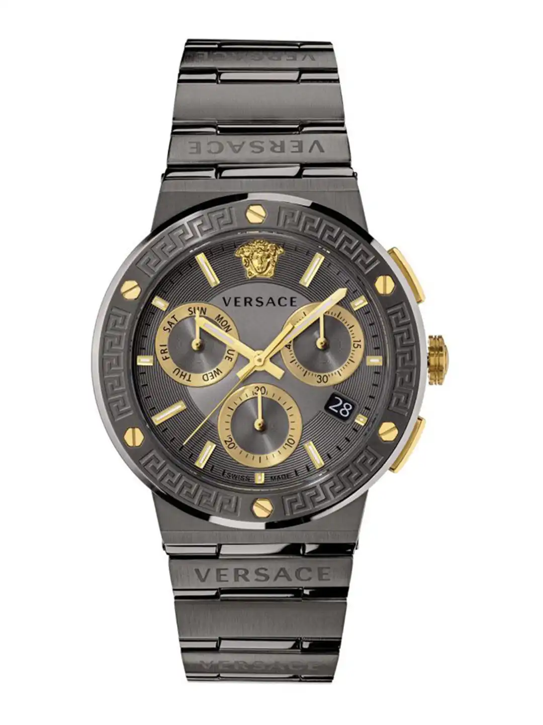 Buy Versace Men Dial & Stainless Steel Bracelet Style Straps