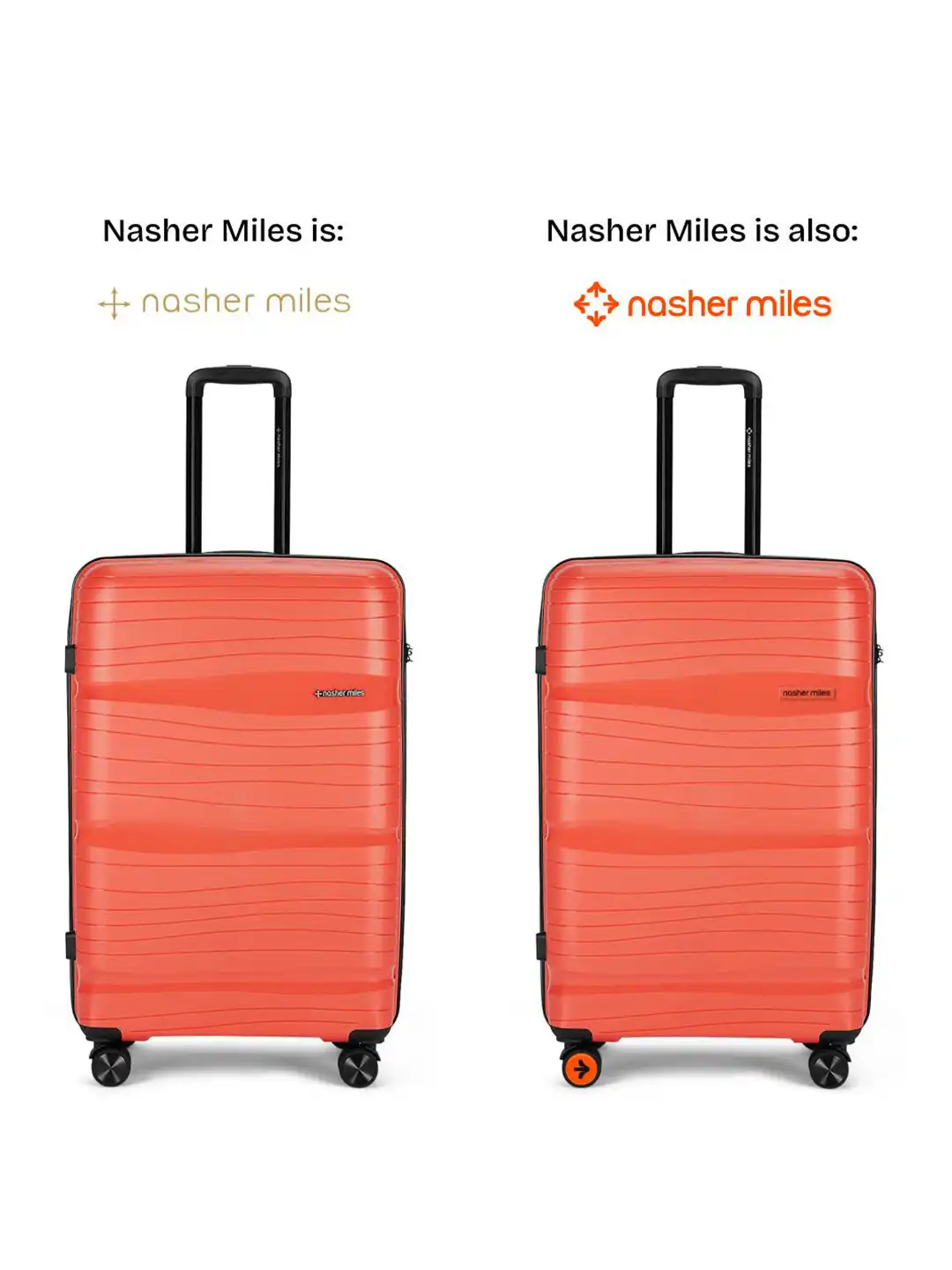 Buy Nasher Miles Nicobar Set Of 3 Dual-Toned & Textured Hard-Sided