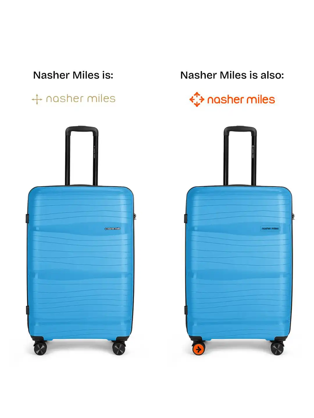 Buy Nasher Miles Textured Hard-Sided Medium Trolley Suitcase