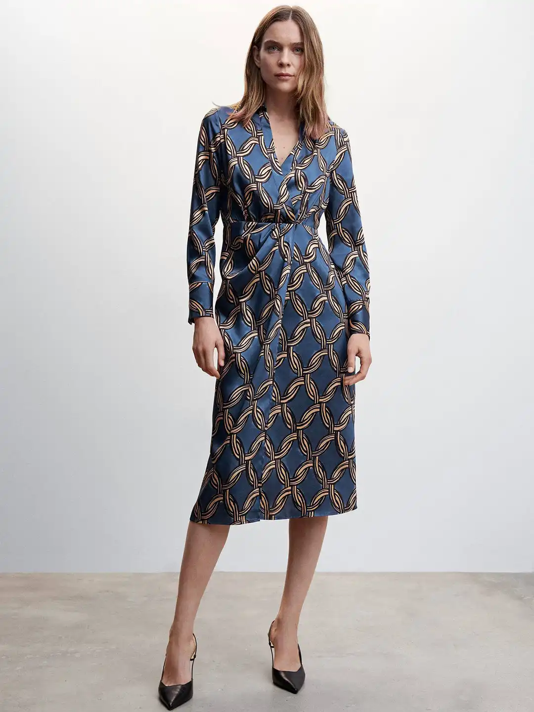 brown midi dresses for women As I Expected Brown Satin Cowl Neck Sleeveless Midi Dress