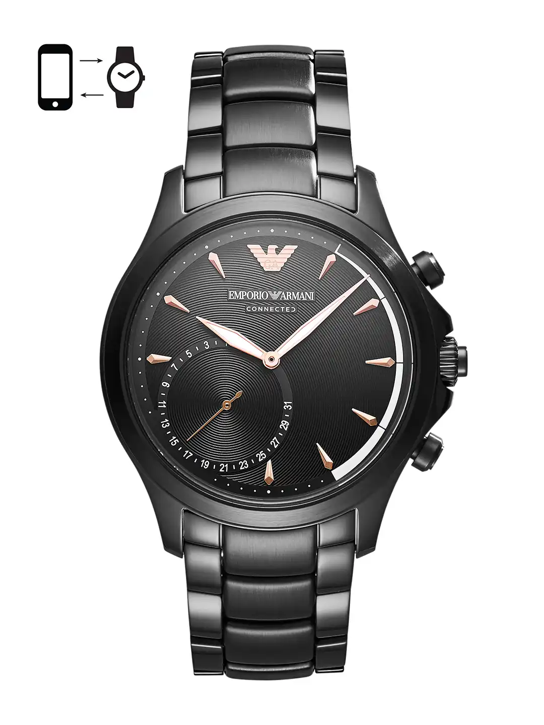 EMPORIO ARMANI CONNECTED ブラック 【公式通販】