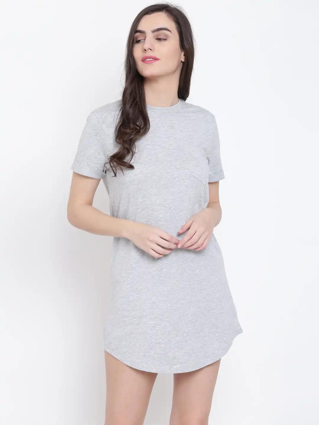 forever 21 grey t shirt dress Buy Women Melange Solid T-shirt - Dresses for Women 2206510 Mesh dress
