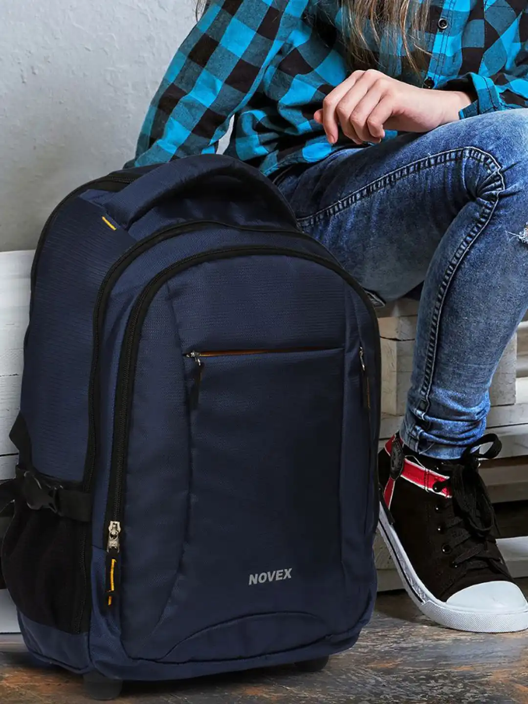 Buy NOVEX Water-Resistant Backpack Trolley - Trolley Bag for