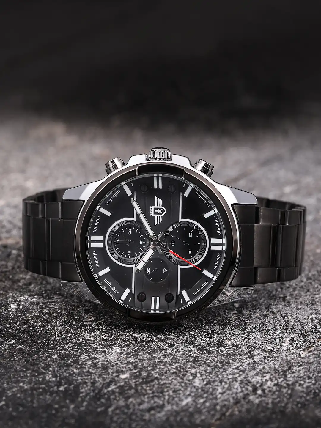 Buy Roadster Men Black Analogue Watch MFB-PN-LB-80240 - Watches