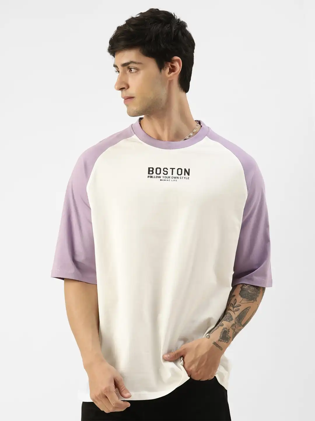 soor ploom／essential Raglan Mock Tee 2y b227c67c-1c43-4161-87c2-