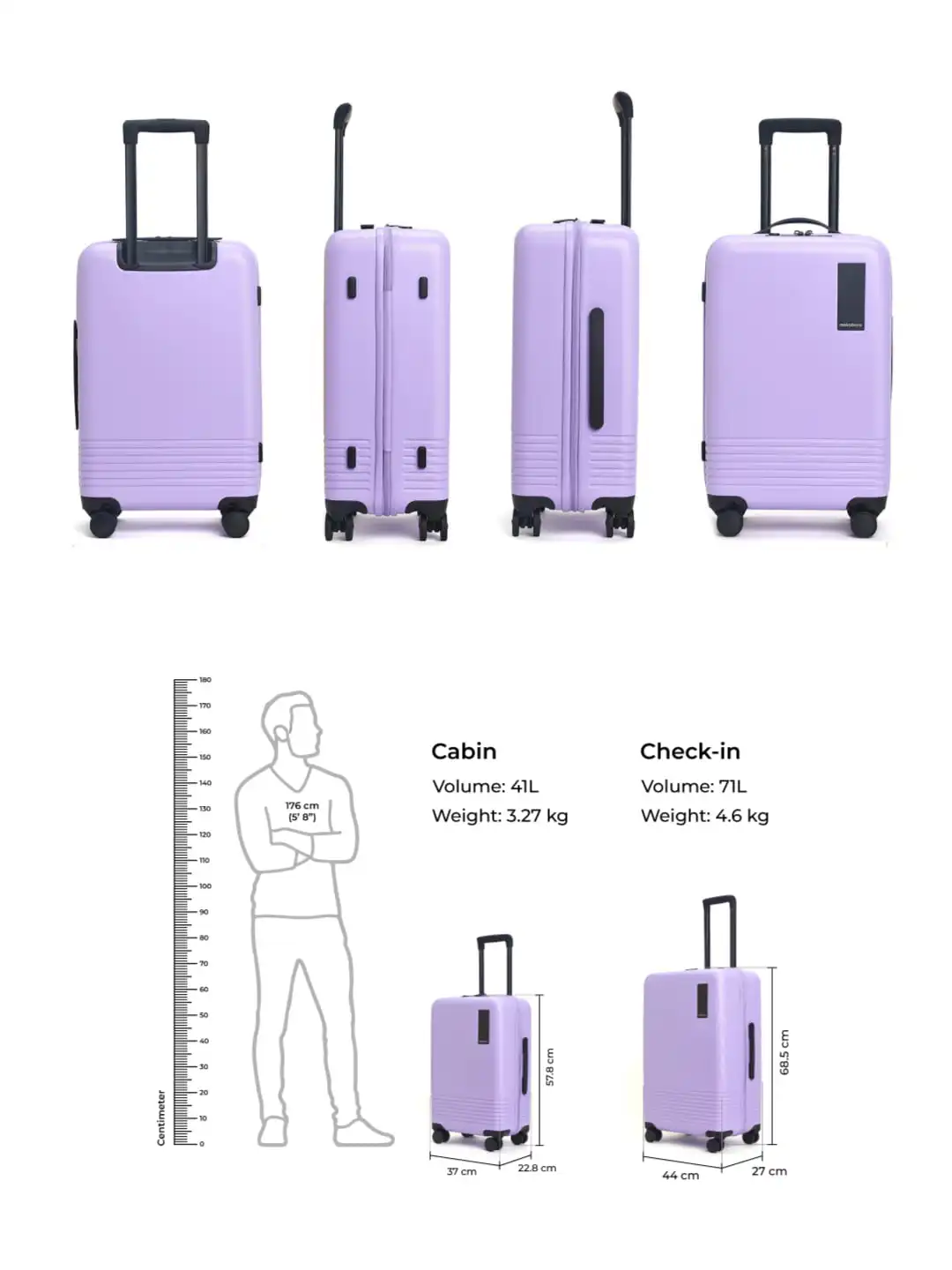 HY KUMAMARU TOUR 2006 フーディ（新品・未使用）Sサイズ Buy MOKOBARA Set of 2 The Iconic Polycarbonate Trolley Bag 71L