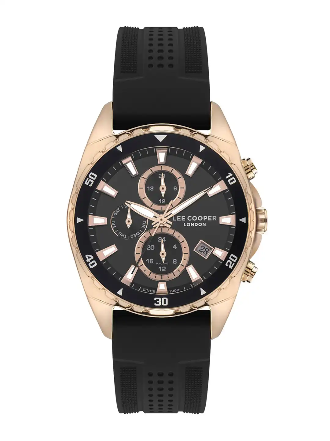Buy Lee Cooper Men Brass Straps Analogue Multi Function Watch
