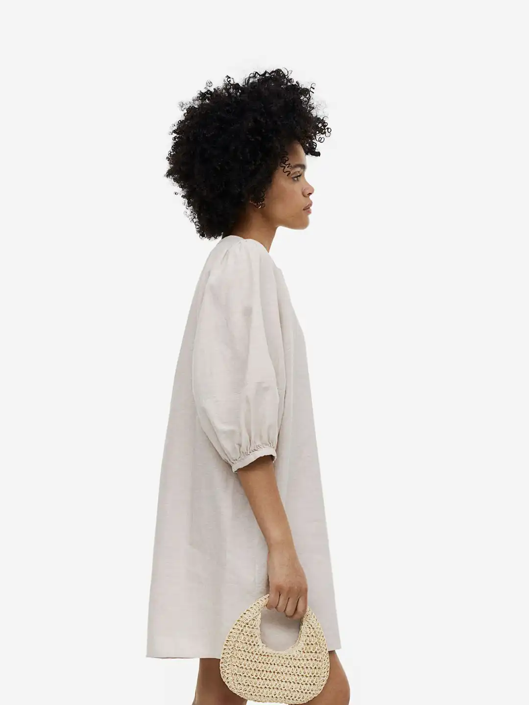 Buy H&M Linen-Blend Tunic Dress - Dresses for Women 22342354 | Myntra