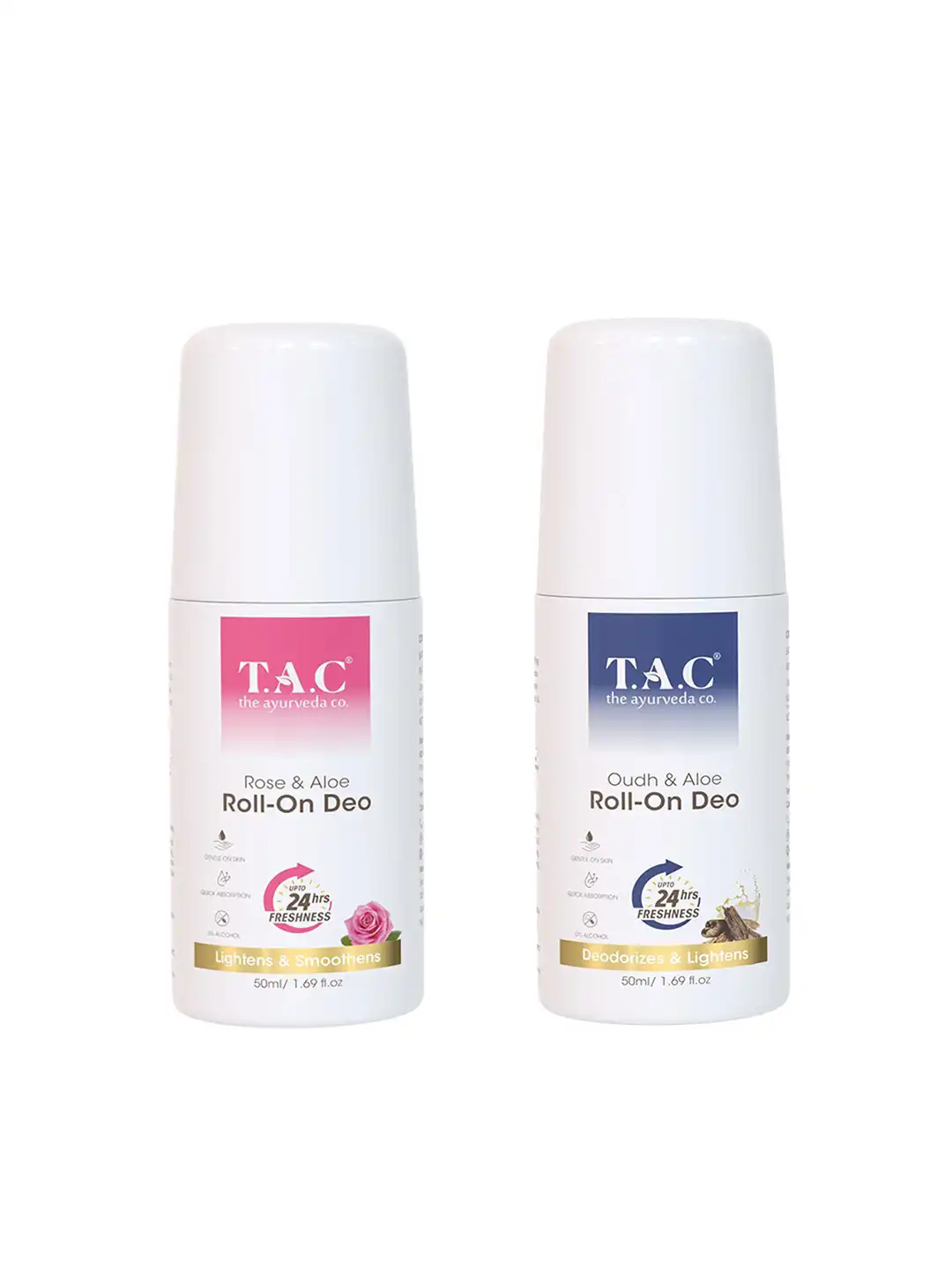 Buy TAC - The Ayurveda Co. Set of Rose & Oudh Underarm Roll-Ons