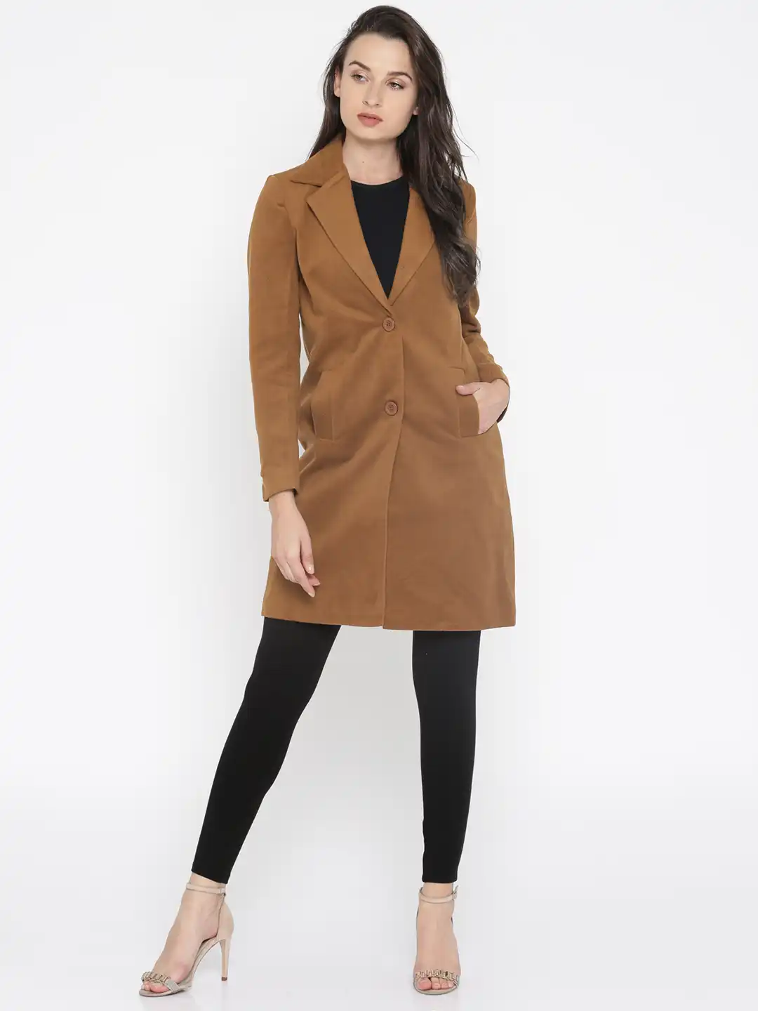 PANTARHEY BENCH COAT キャメル Sサイズ Buy Honey by Pantaloons Brown Longline Trench Coat - Coats for