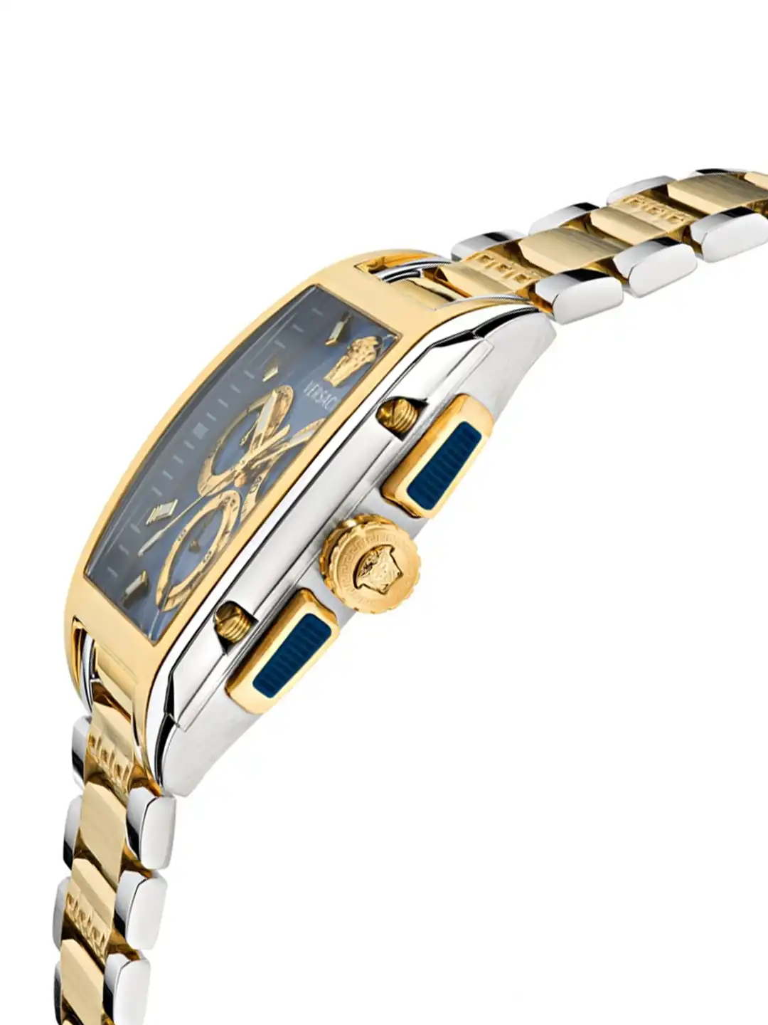 Buy Versace Men Embellished Dial & Stainless Steel Bracelet Style
