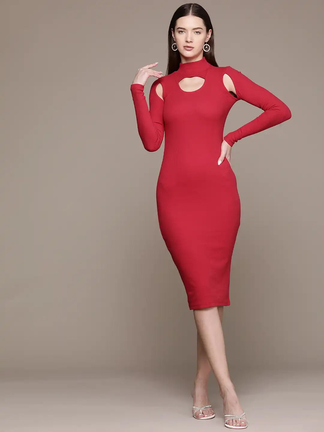 bebe red bodycon dress Cornelia Mini Dress main image 0