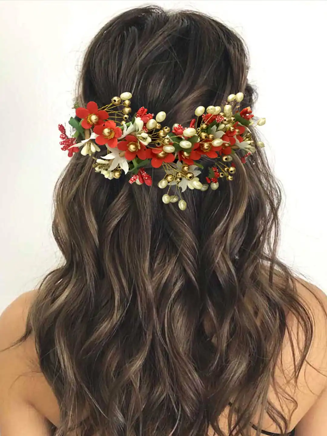Buy Hair Flare Artificial Flower Hair Accessory & Hair Pin - Hair