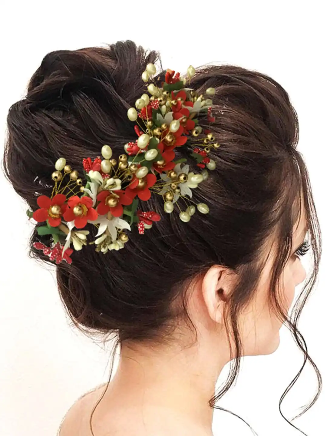 Buy Hair Flare Artificial Flower Hair Accessory & Hair Pin - Hair