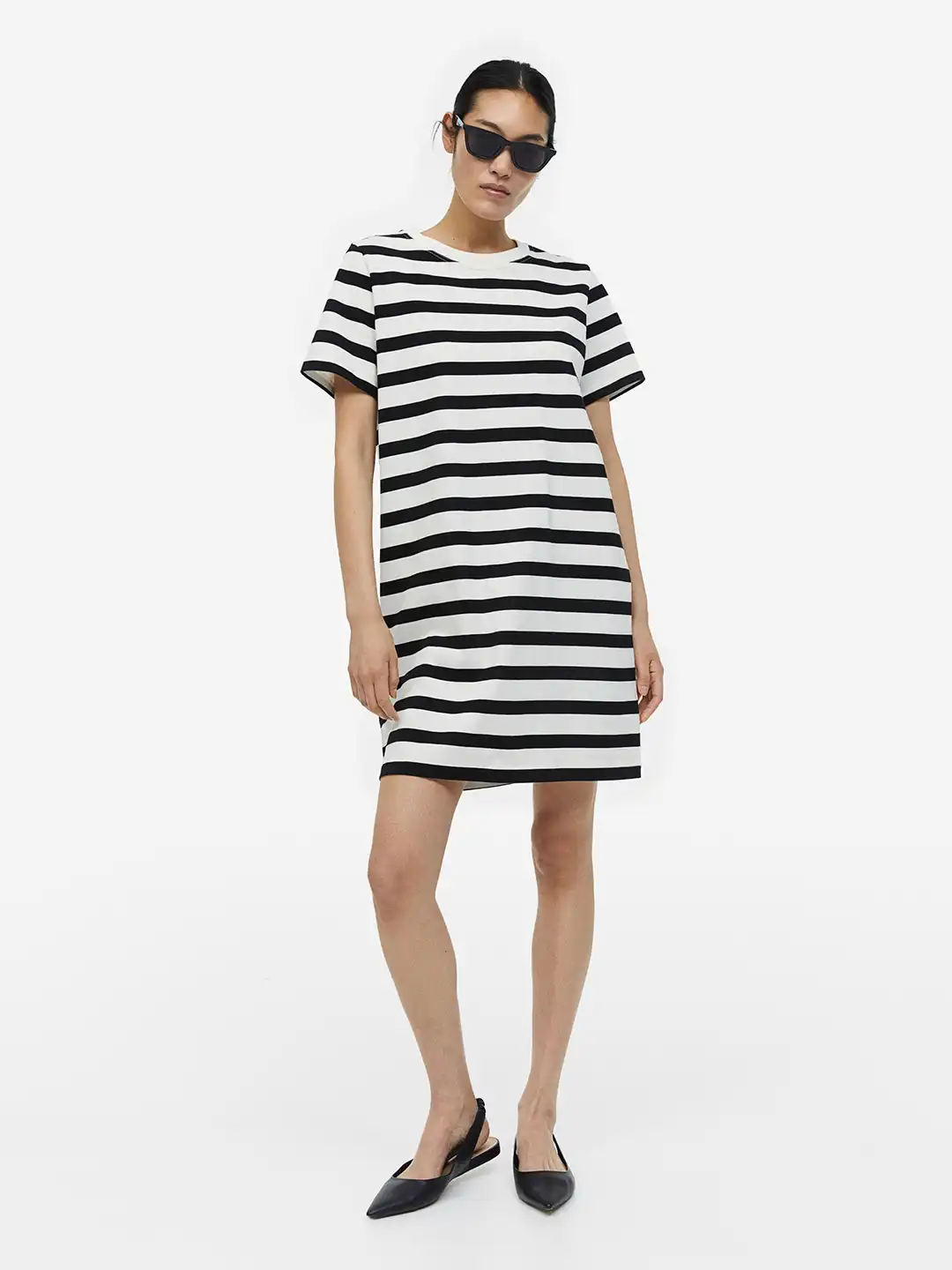 Buy H&M Pure Cotton T-shirt Dress - Dresses for Women 22720404