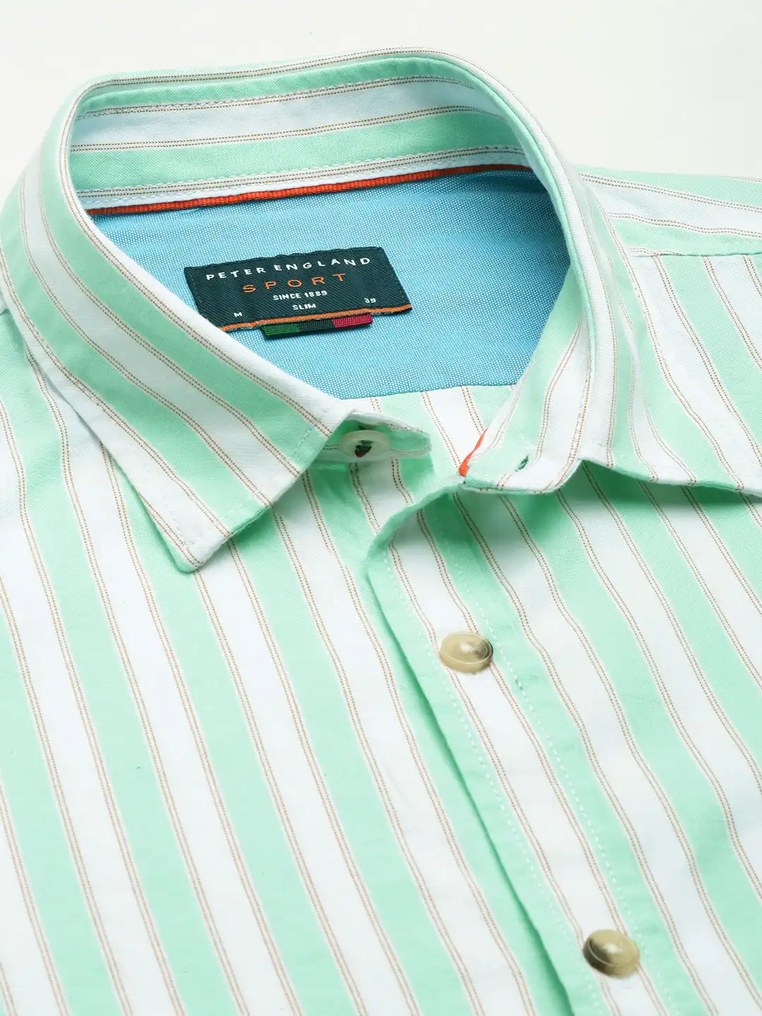 Peter様② Buy Peter England Men Slim Fit Opaque Striped Casual Shirt