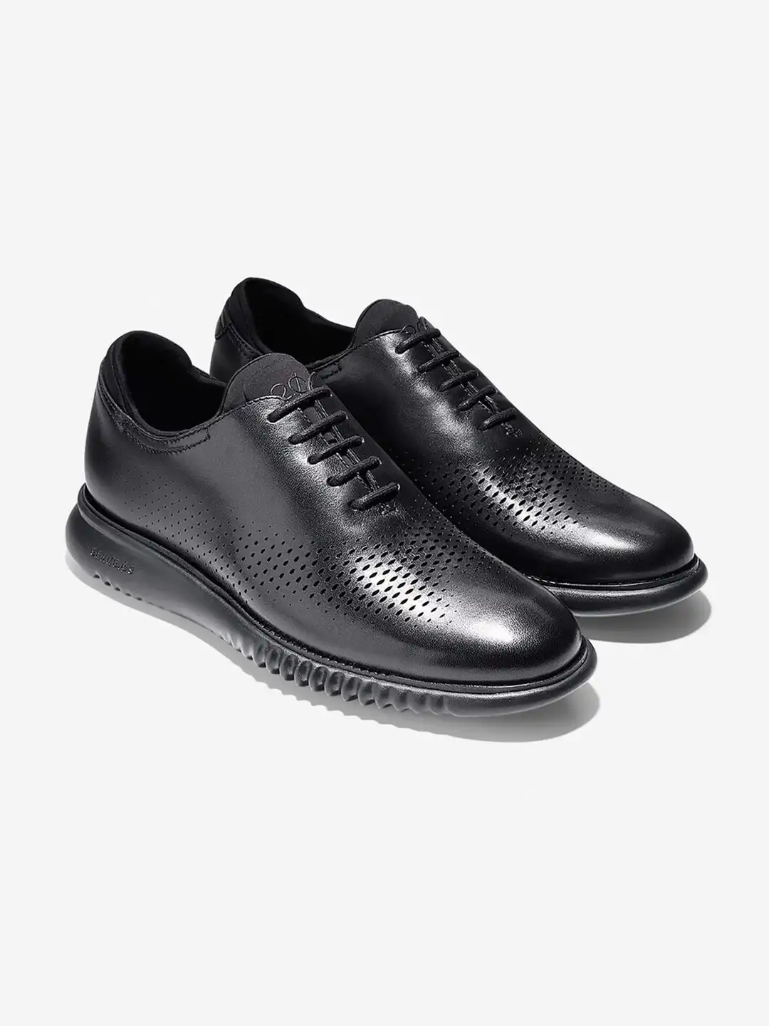 Buy Cole Haan Black Men 2.ZEROGRAND LASER WINGTIP OXFORD LIN