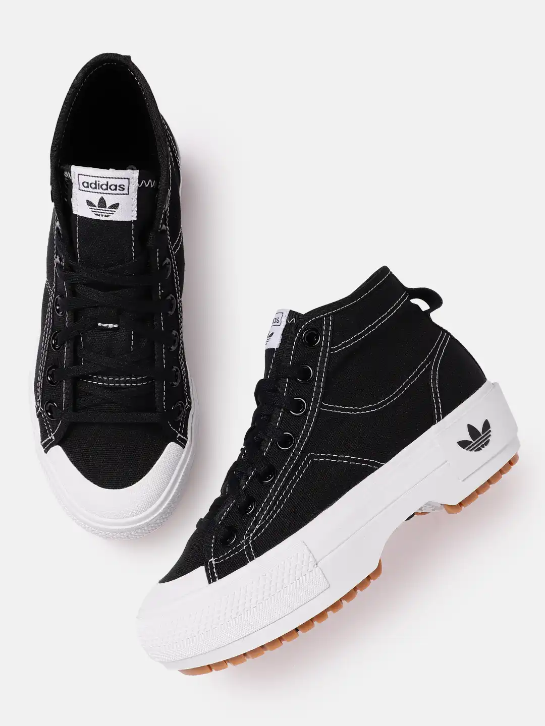 adidas gazelle silver green womens Women's adidas Nizza Trek Shoes White GZ8858 main image 1