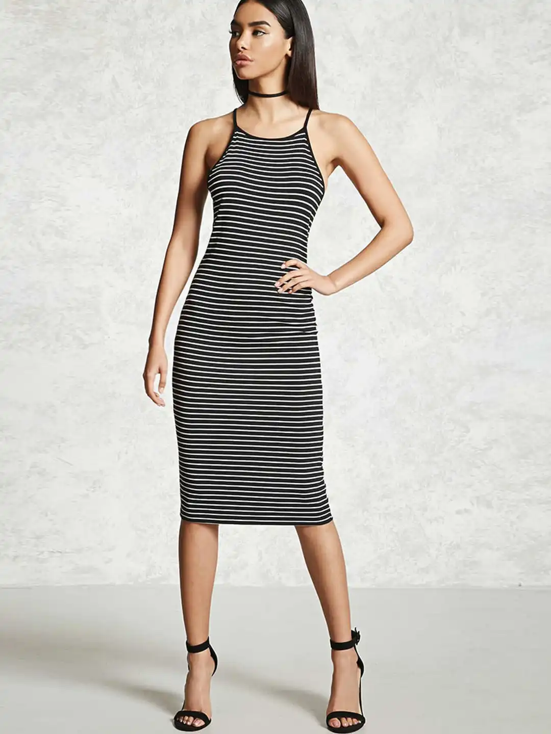 black and white striped bodycon dress Vestito Burgundy-Navy Wingtip Oxford for Men main image 1